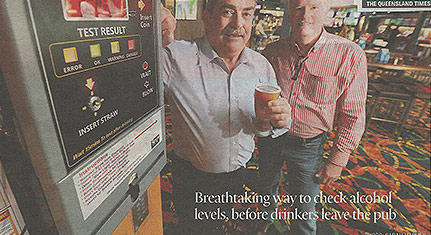 Coin-operated Alcohol Tester